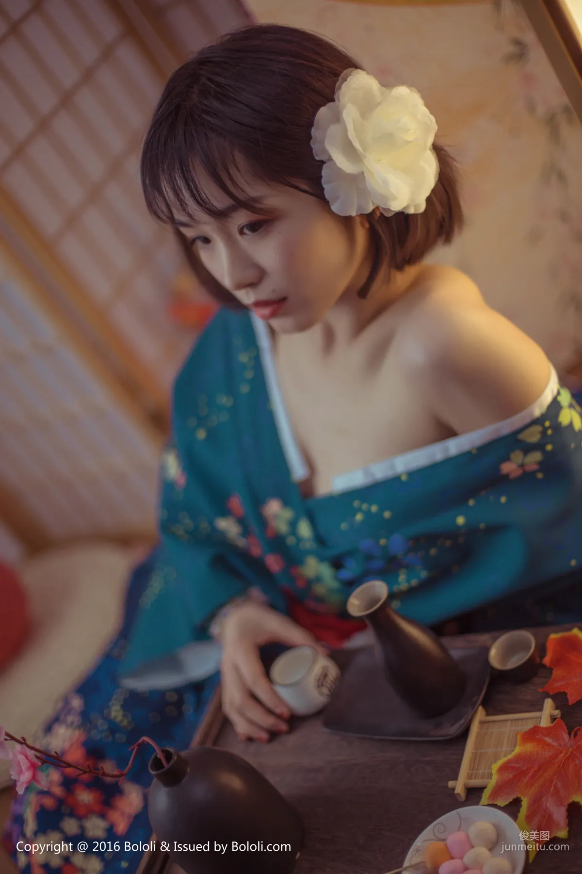 Ku Ku, Japanese Warmth, Alluring Kimono [Boluoshe] Vol.132 Photo Set photo 34