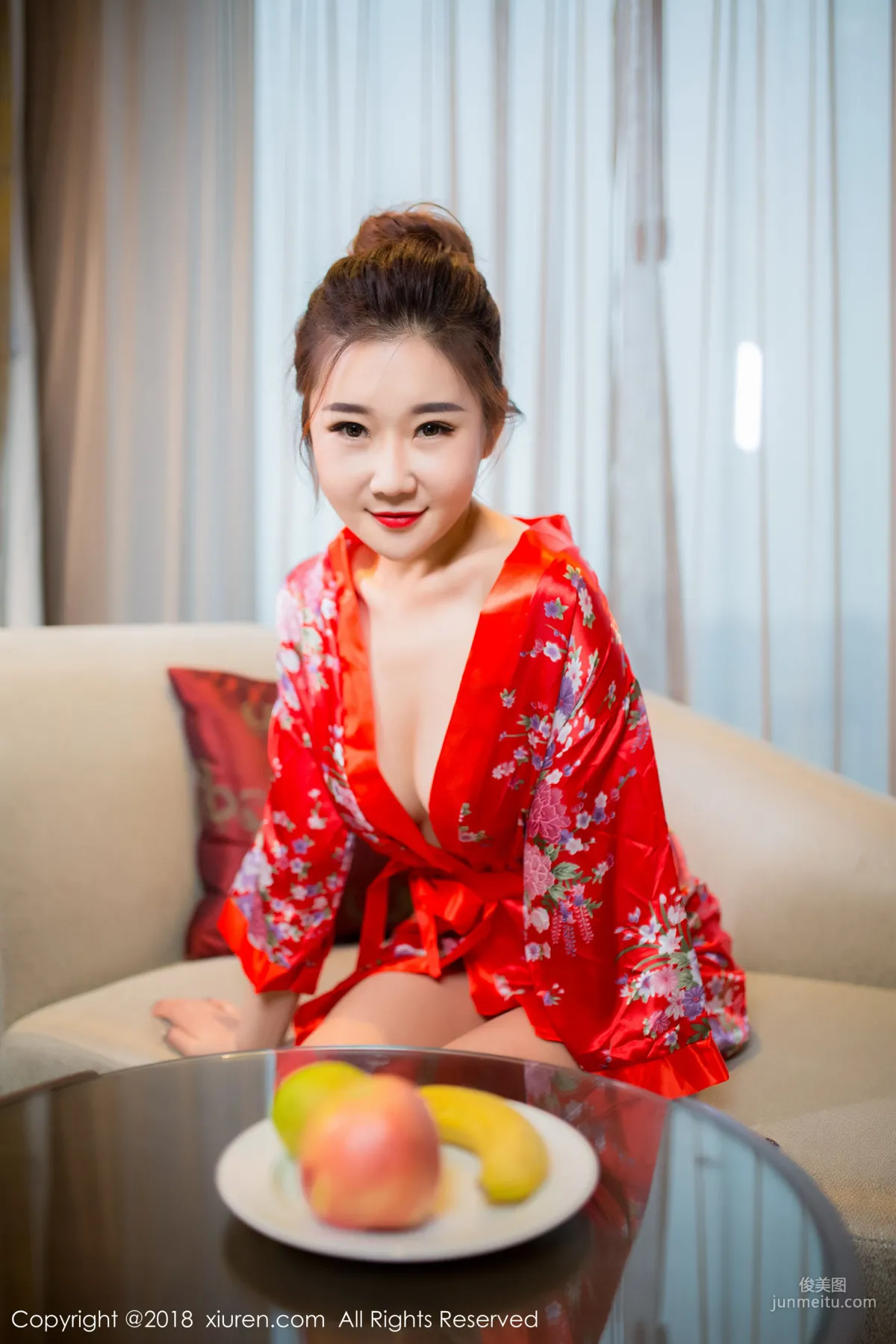 Mianhuatang candy, Gorgeous Kimono + Semi-Transparent Stockings [XiuRen] No.892 Photo Set photo 3