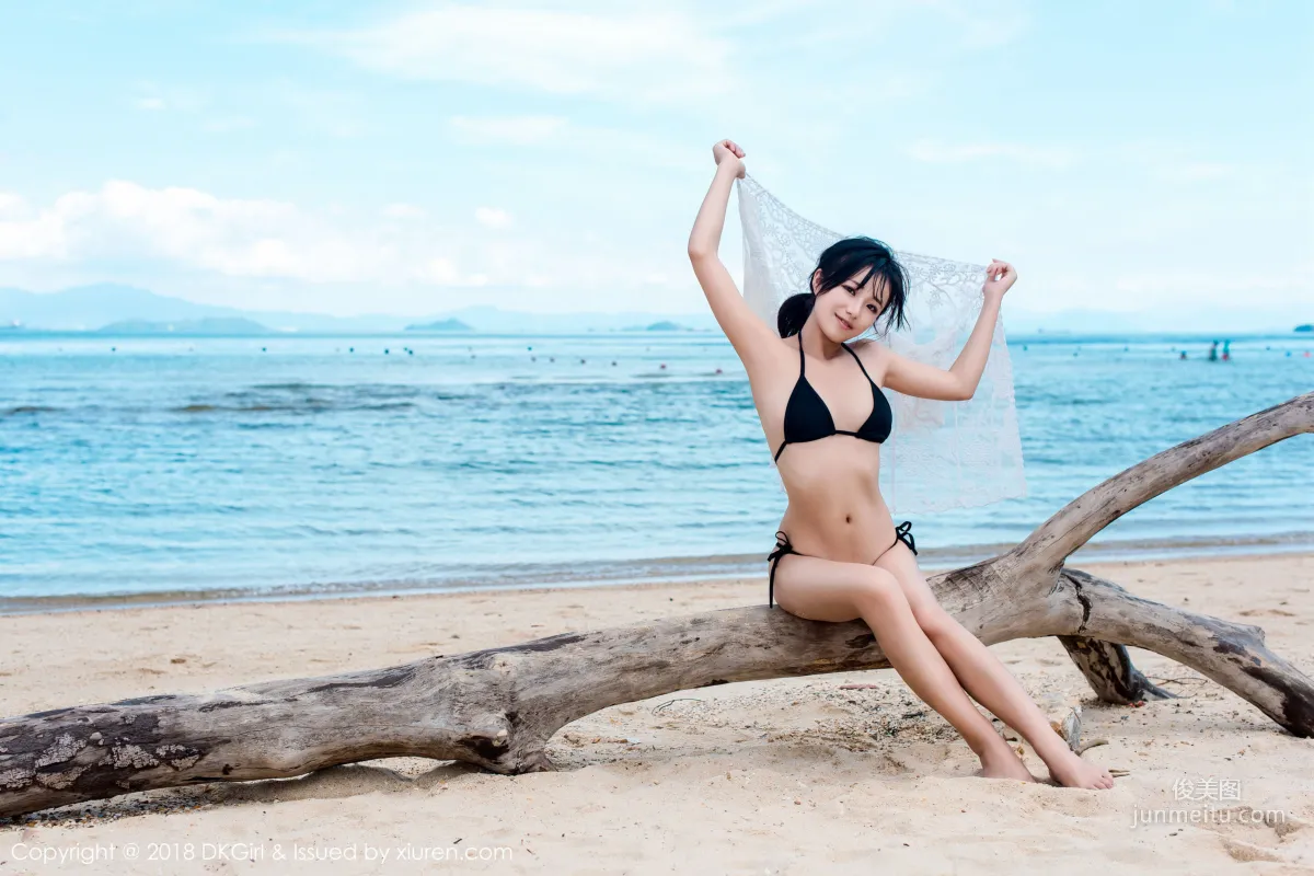 Japanese Pure Beauty @ Cangjing Youxiang, Wet Body Beach Exposure [DKGirl] Vol.058 Photo Set photo 48