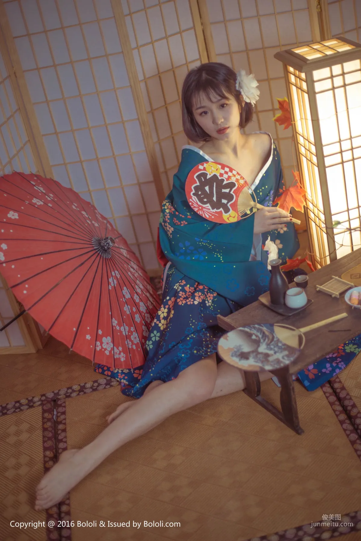 Ku Ku, Japanese Warmth, Alluring Kimono [Boluoshe] Vol.132 Photo Set photo 26