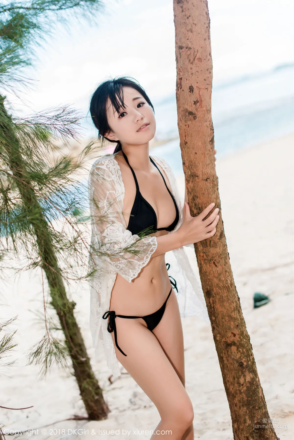 Japanese Pure Beauty @ Cangjing Youxiang, Wet Body Beach Exposure [DKGirl] Vol.058 Photo Set photo 35
