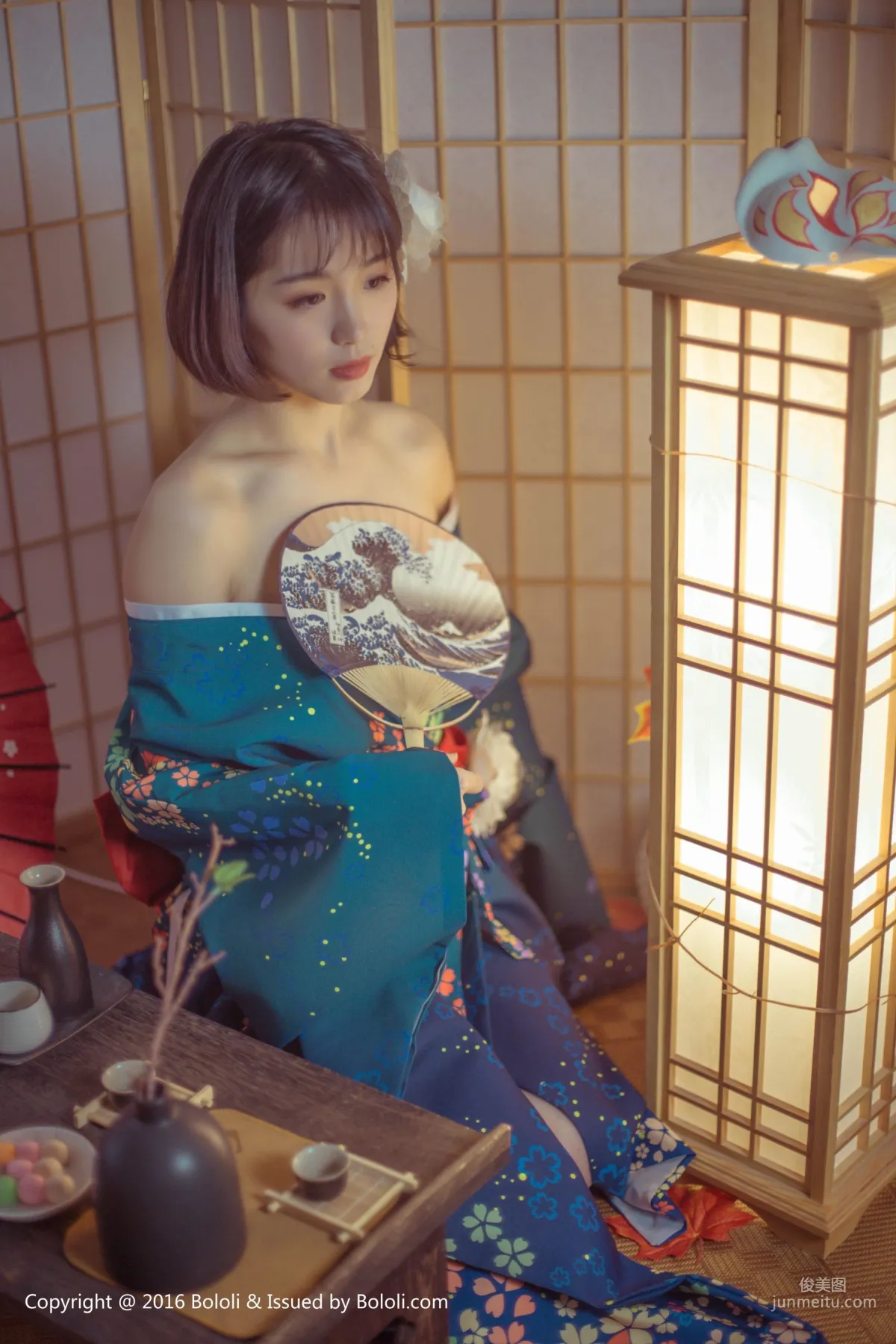 Ku Ku, Japanese Warmth, Alluring Kimono [Boluoshe] Vol.132 Photo Set photo 21