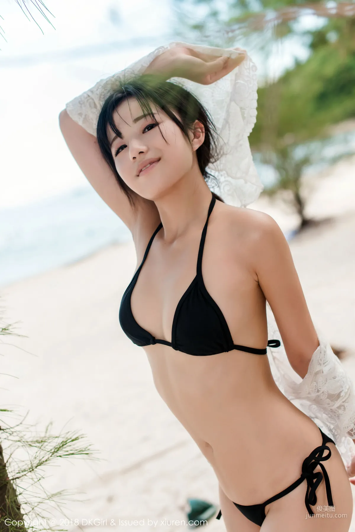 Japanese Pure Beauty @ Cangjing Youxiang, Wet Body Beach Exposure [DKGirl] Vol.058 Photo Set photo 41