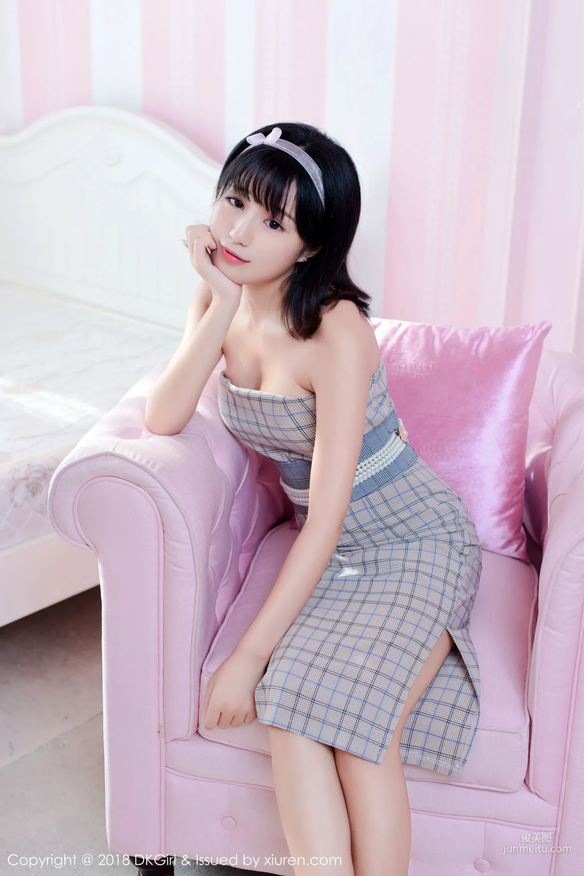 Cangjing Youxiang Pure and Sweet Straw Hat Girl [DKGirl] Vol.055 Photo Set photo 51
