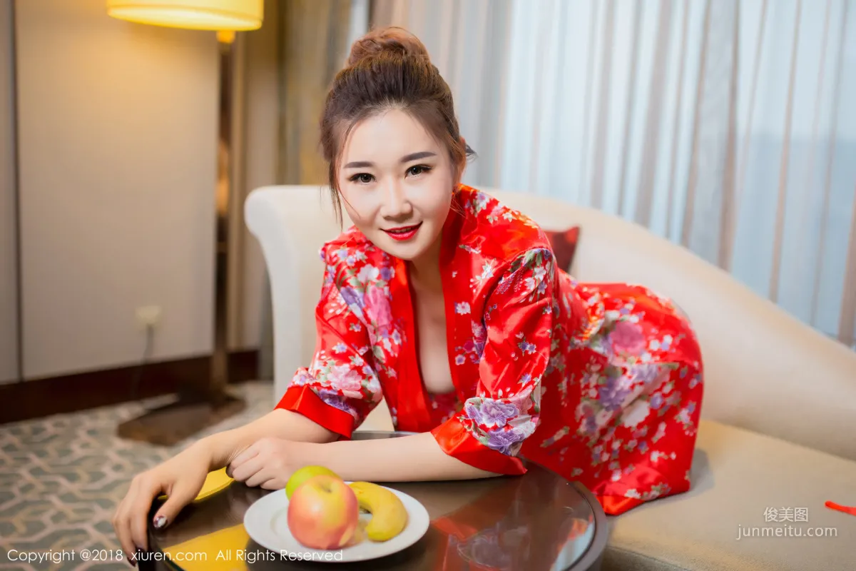 Mianhuatang candy, Gorgeous Kimono + Semi-Transparent Stockings [XiuRen] No.892 Photo Set photo 15