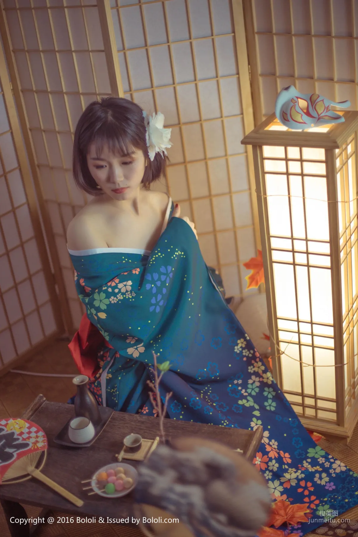 Ku Ku, Japanese Warmth, Alluring Kimono [Boluoshe] Vol.132 Photo Set photo 8