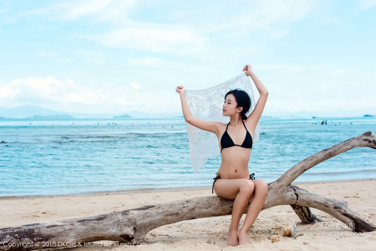 Japanese Pure Beauty @ Cangjing Youxiang, Wet Body Beach Exposure [DKGirl] Vol.058 Photo Set photo 47