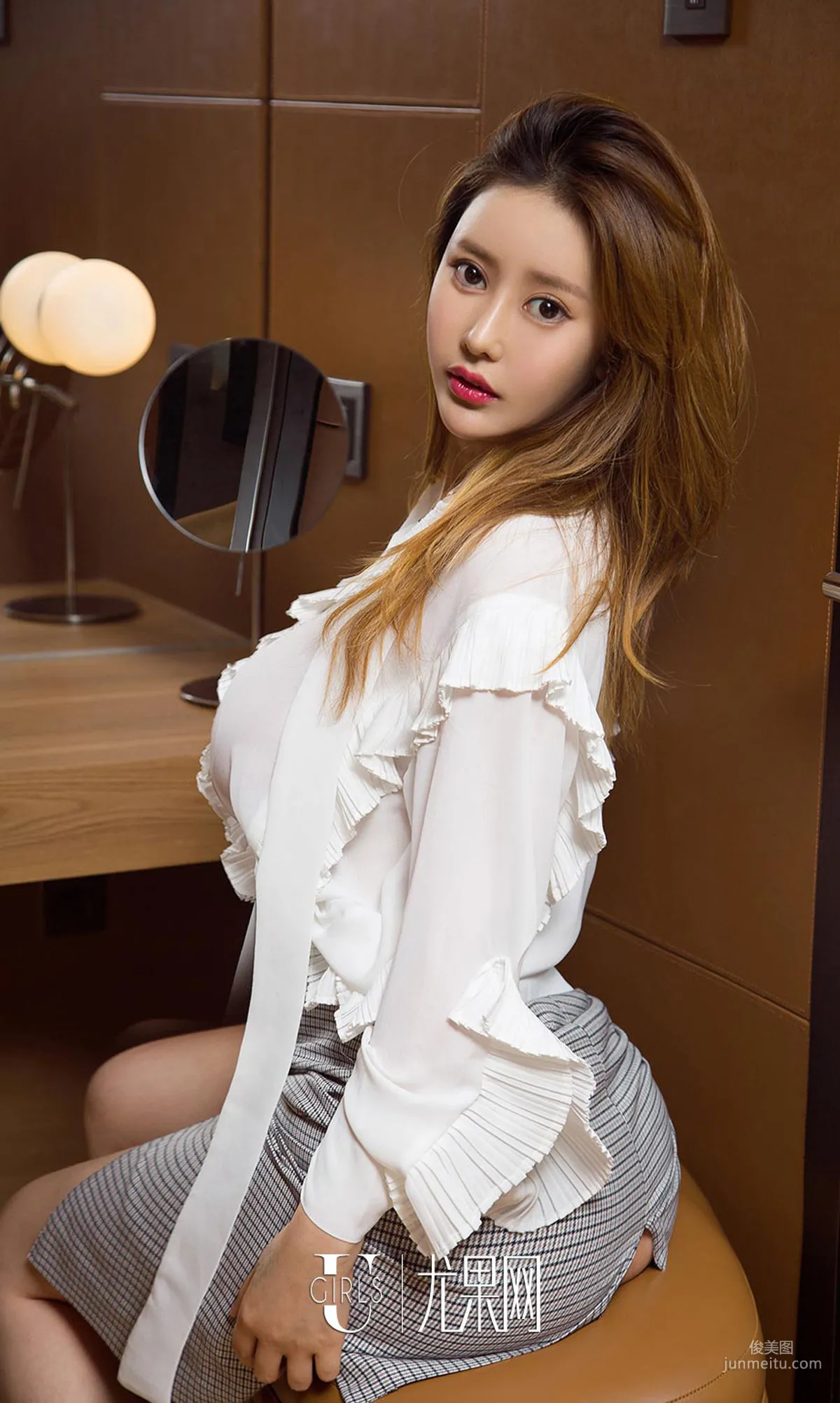 Ju Enshang, Healing Cleavage, [Ugirls App] No.1039, Photo Set photo 6