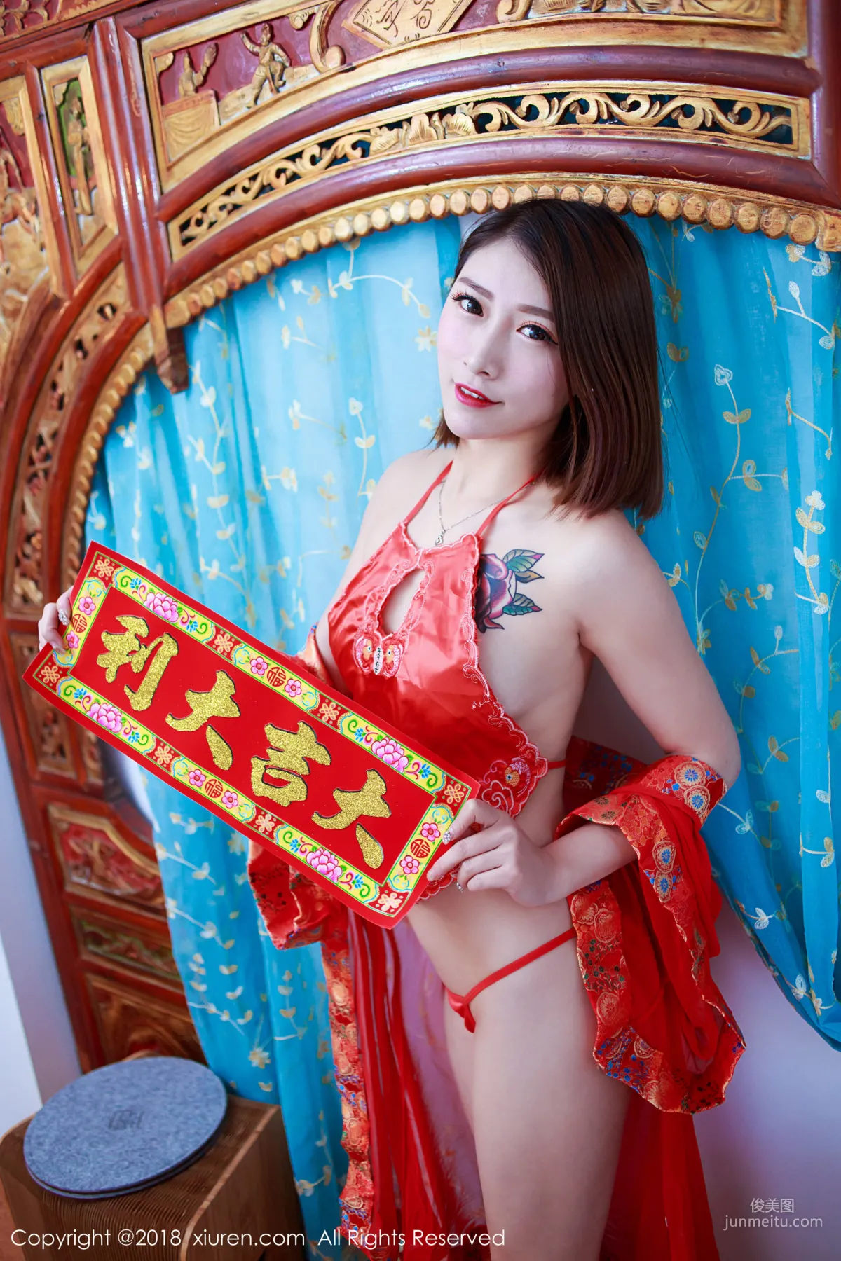 Model @Du Huahua New Spring Photo Special [XiuRen] No.914 Photo Set photo 35
