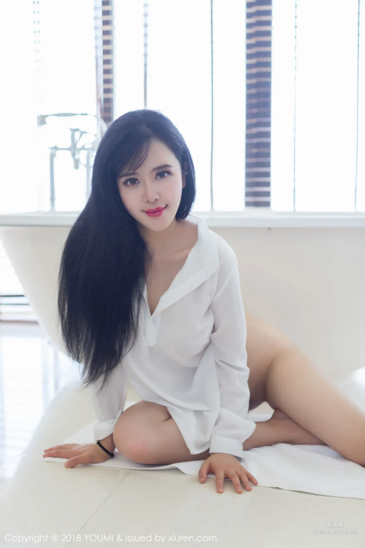 Liu Yuer White Shirt + Black Sexy Lingerie [YouMi] Vol.107 Photo Set photo 10