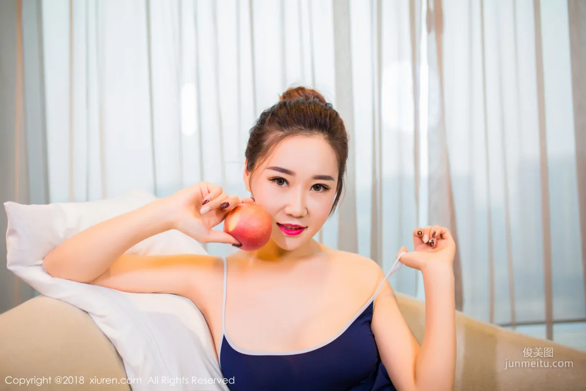 Mianhuatang candy, School Swimsuit + Black Leather Jacket [XiuRen] No.910 Photo Set photo 30