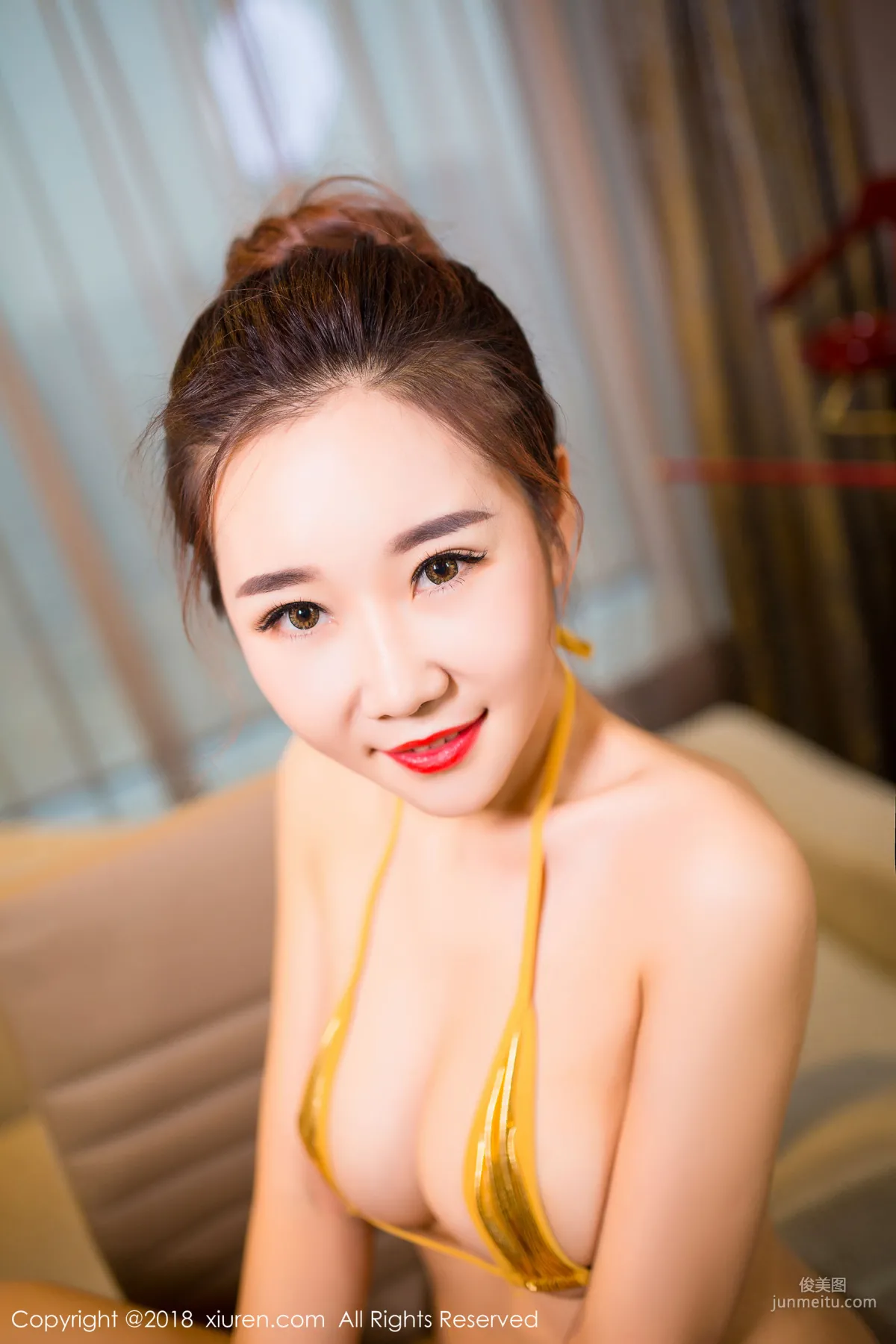Mianhuatang candy, Golden Yellow Bikini, [XiuRen] No.938, Photo Set photo 33