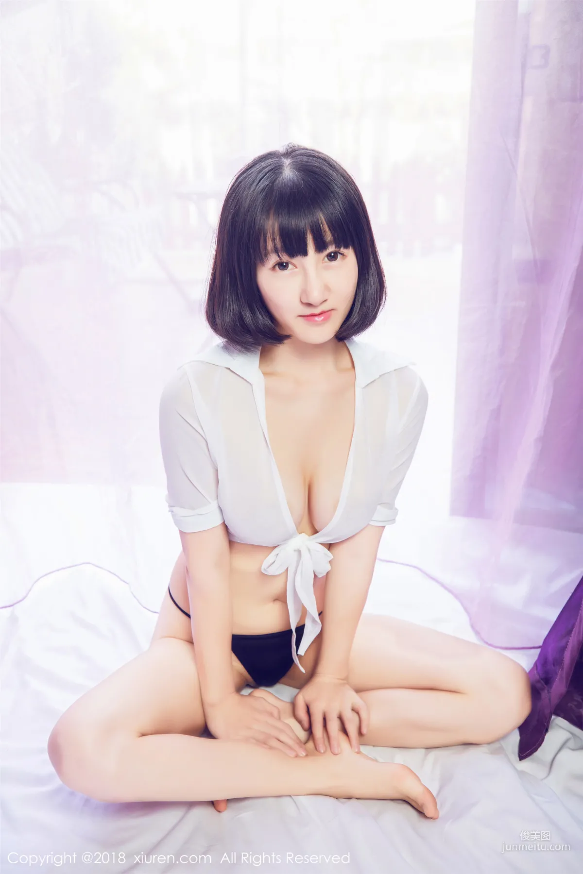Xiao Tange 'See-Through Lace Lingerie + Maid Outfit + Seductive Secretary OL' [XiuRen] No.933 Photo Set photo 42