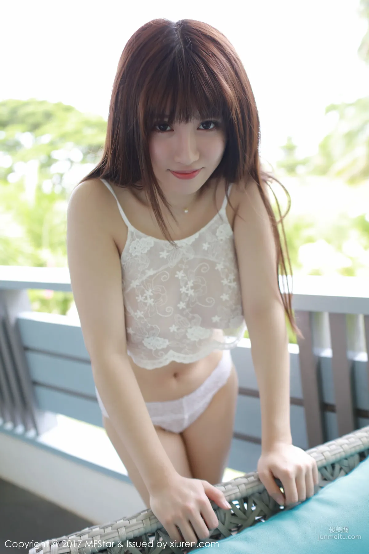 K8 Aojiao Mengmeng Vivian "Sexy Maid Outfit + Semi-Transparent Lace Lingerie" [MFStar] Vol.114 Photo Set photo 50