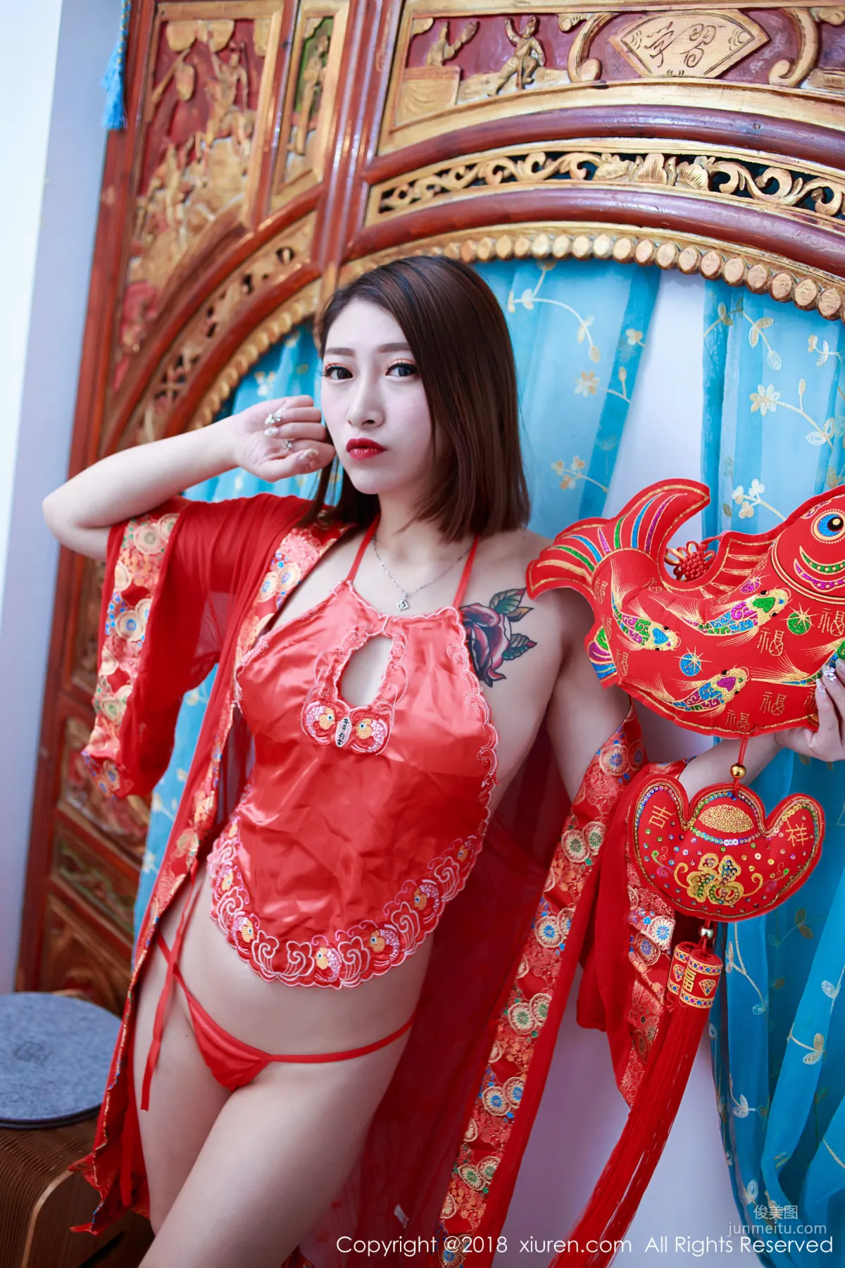 Model @Du Huahua New Spring Photo Special [XiuRen] No.914 Photo Set photo 34