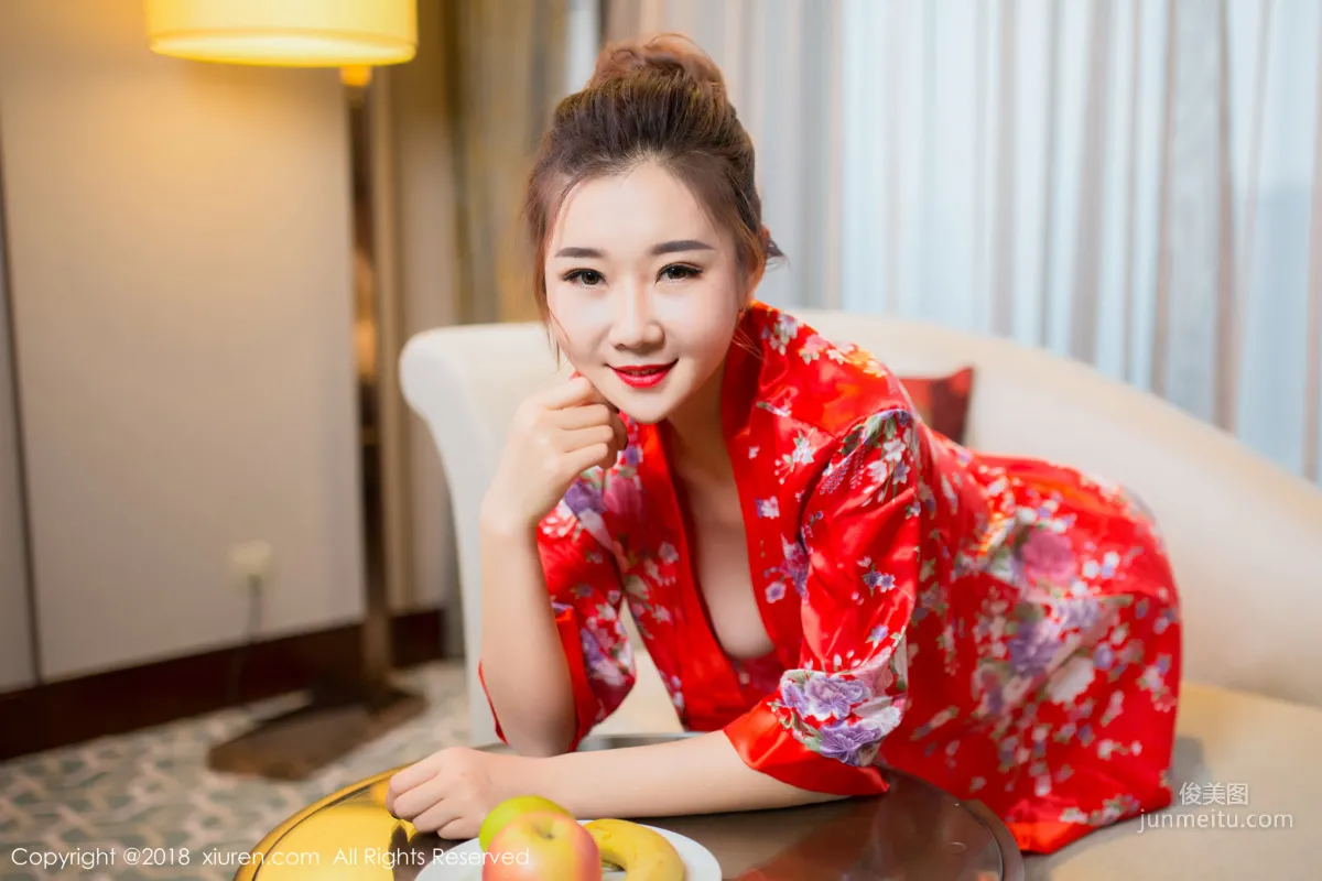 Mianhuatang candy, Gorgeous Kimono + Semi-Transparent Stockings [XiuRen] No.892 Photo Set photo 14