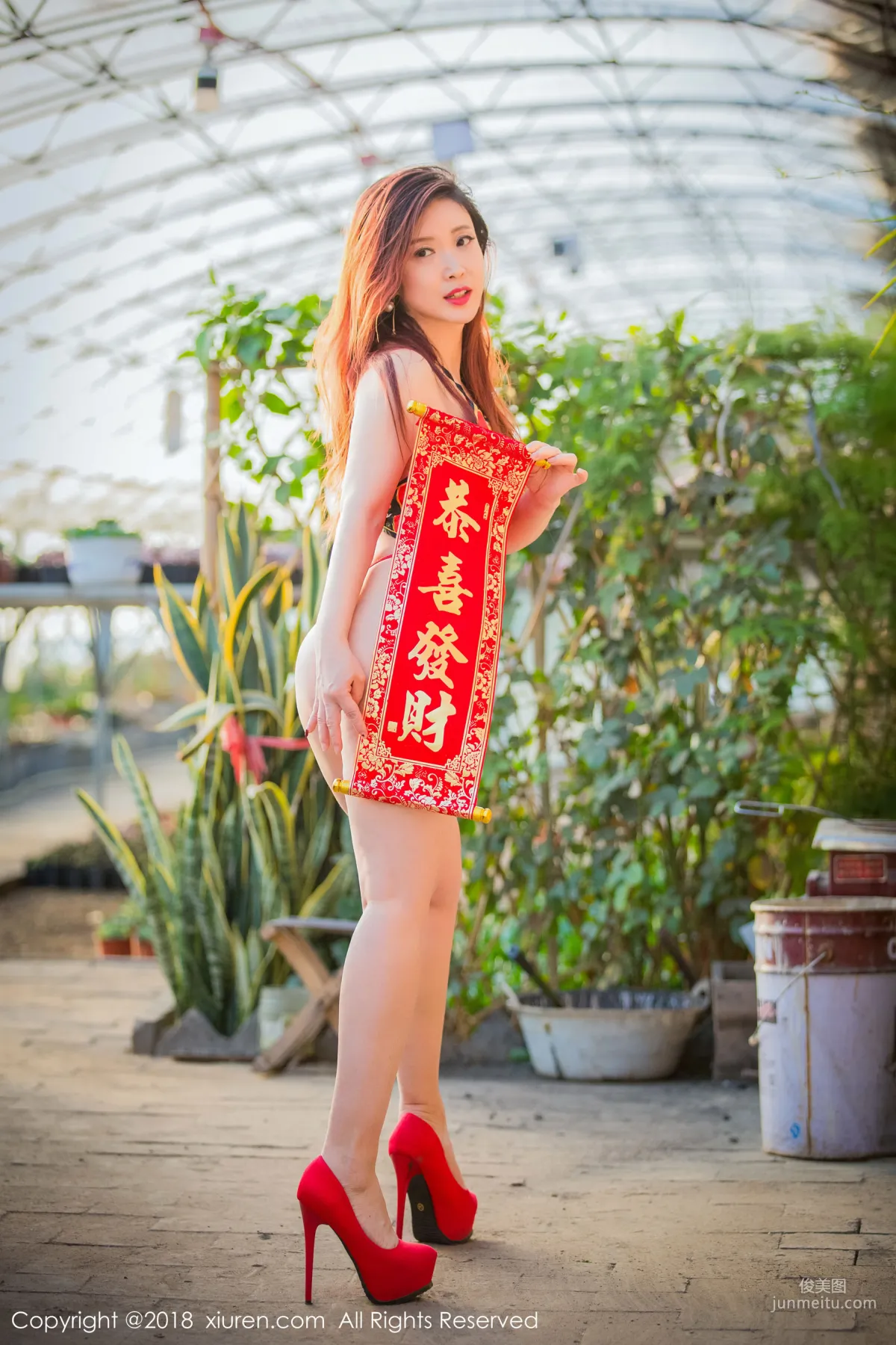 Xixi Baitu 'New Year Blessing Theme Series' [XiuRen] No.887 Photo Set photo 20