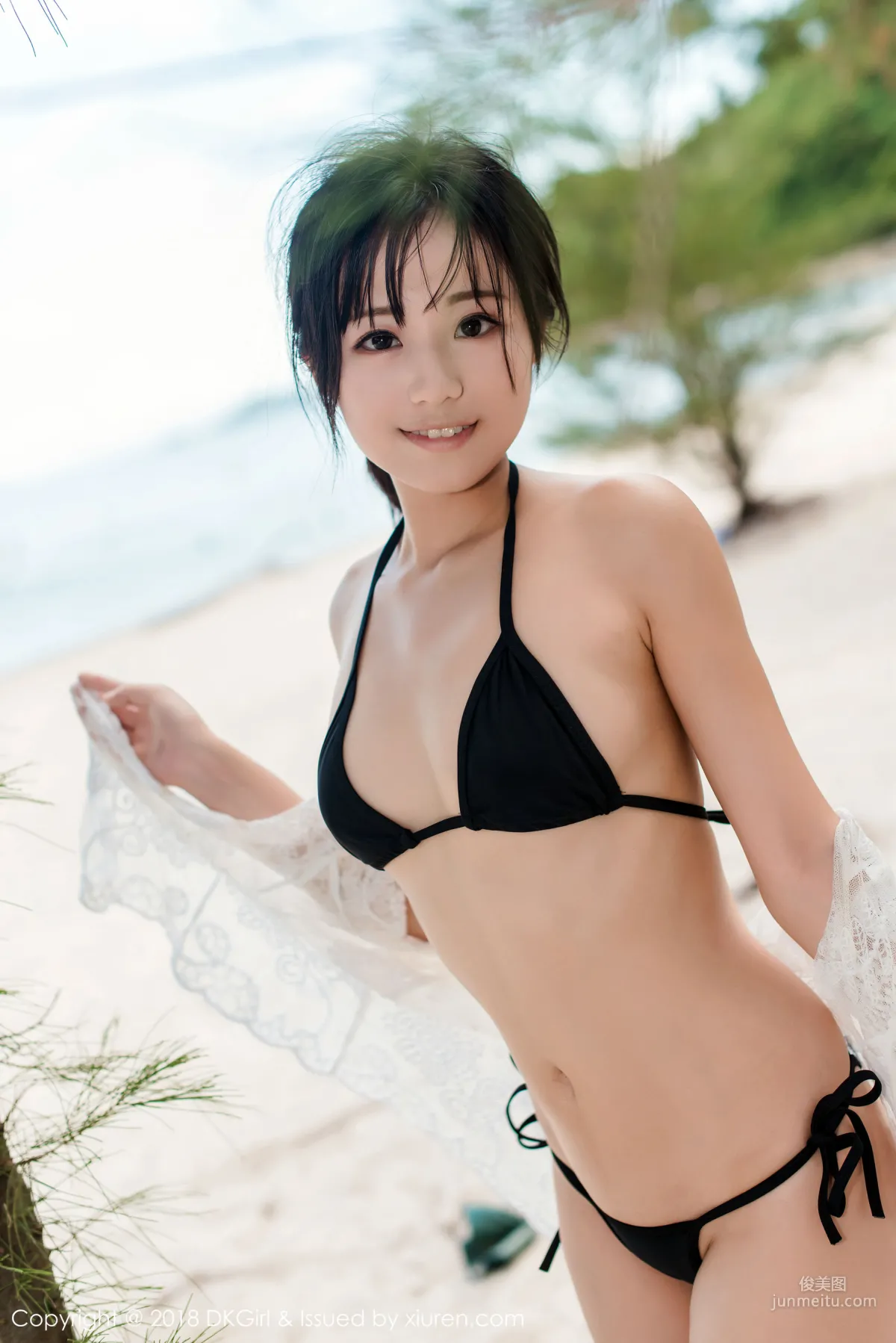 Japanese Pure Beauty @ Cangjing Youxiang, Wet Body Beach Exposure [DKGirl] Vol.058 Photo Set photo 40