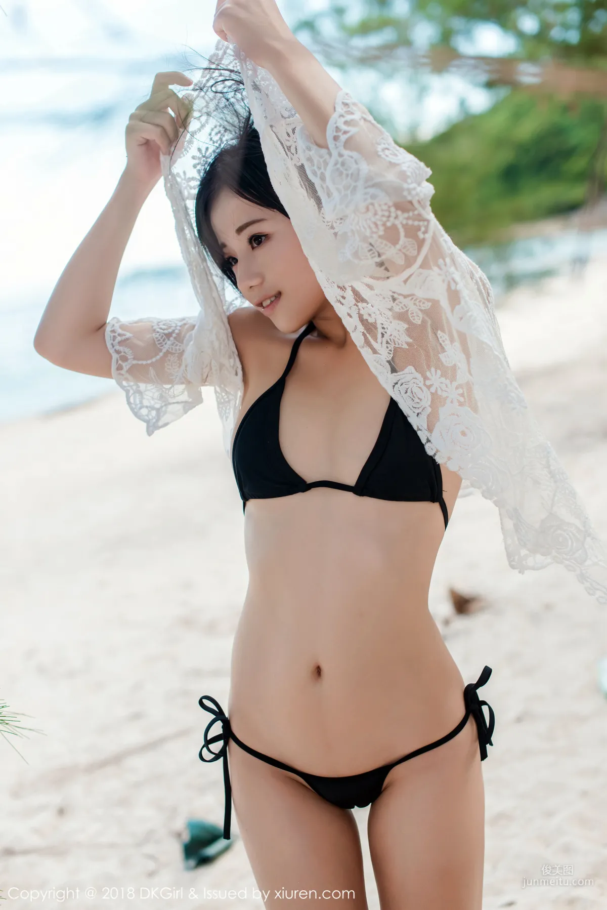Japanese Pure Beauty @ Cangjing Youxiang, Wet Body Beach Exposure [DKGirl] Vol.058 Photo Set photo 43
