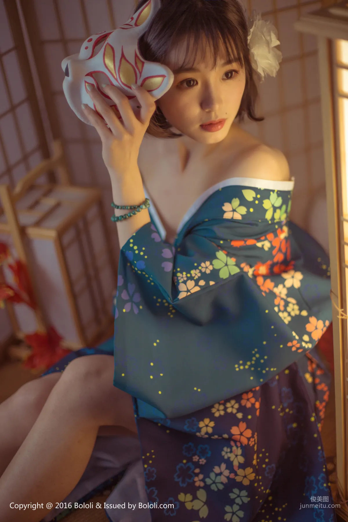 Ku Ku, Japanese Warmth, Alluring Kimono [Boluoshe] Vol.132 Photo Set photo 17