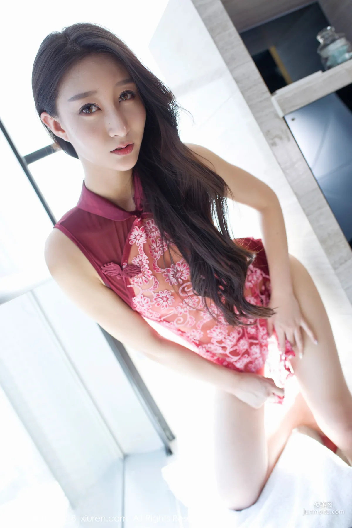 Zhao Xier, 178CM Tall Top-Quality Flesh-Colored Stockings and Beautiful Legs [XiuRen] No.918 Photo Set photo 27