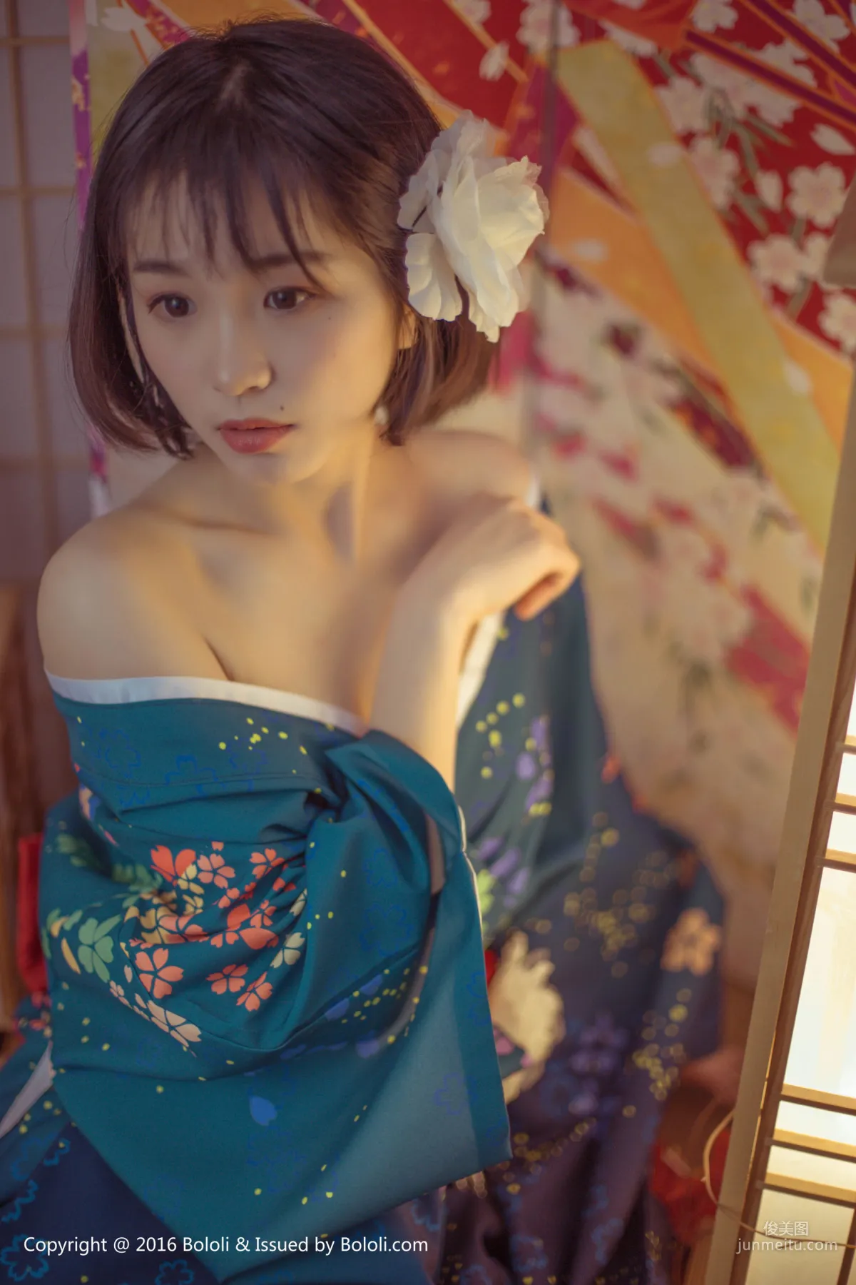 Ku Ku, Japanese Warmth, Alluring Kimono [Boluoshe] Vol.132 Photo Set photo 24