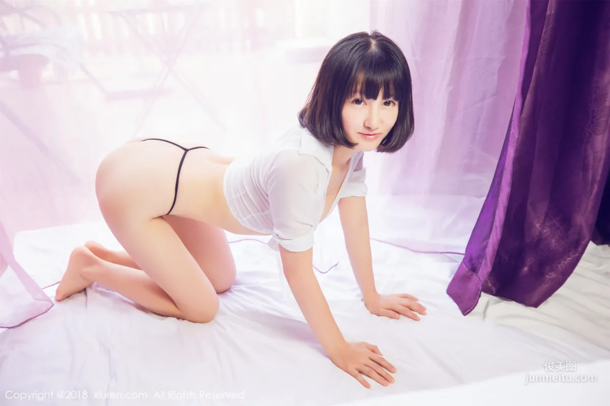 Xiao Tange 'See-Through Lace Lingerie + Maid Outfit + Seductive Secretary OL' [XiuRen] No.933 Photo Set photo 43
