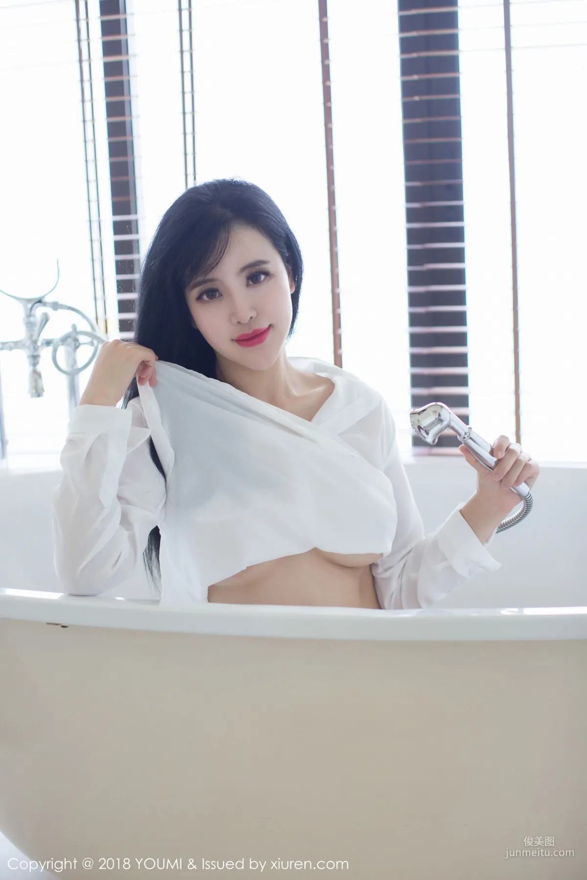 Liu Yuer White Shirt + Black Sexy Lingerie [YouMi] Vol.107 Photo Set photo 12