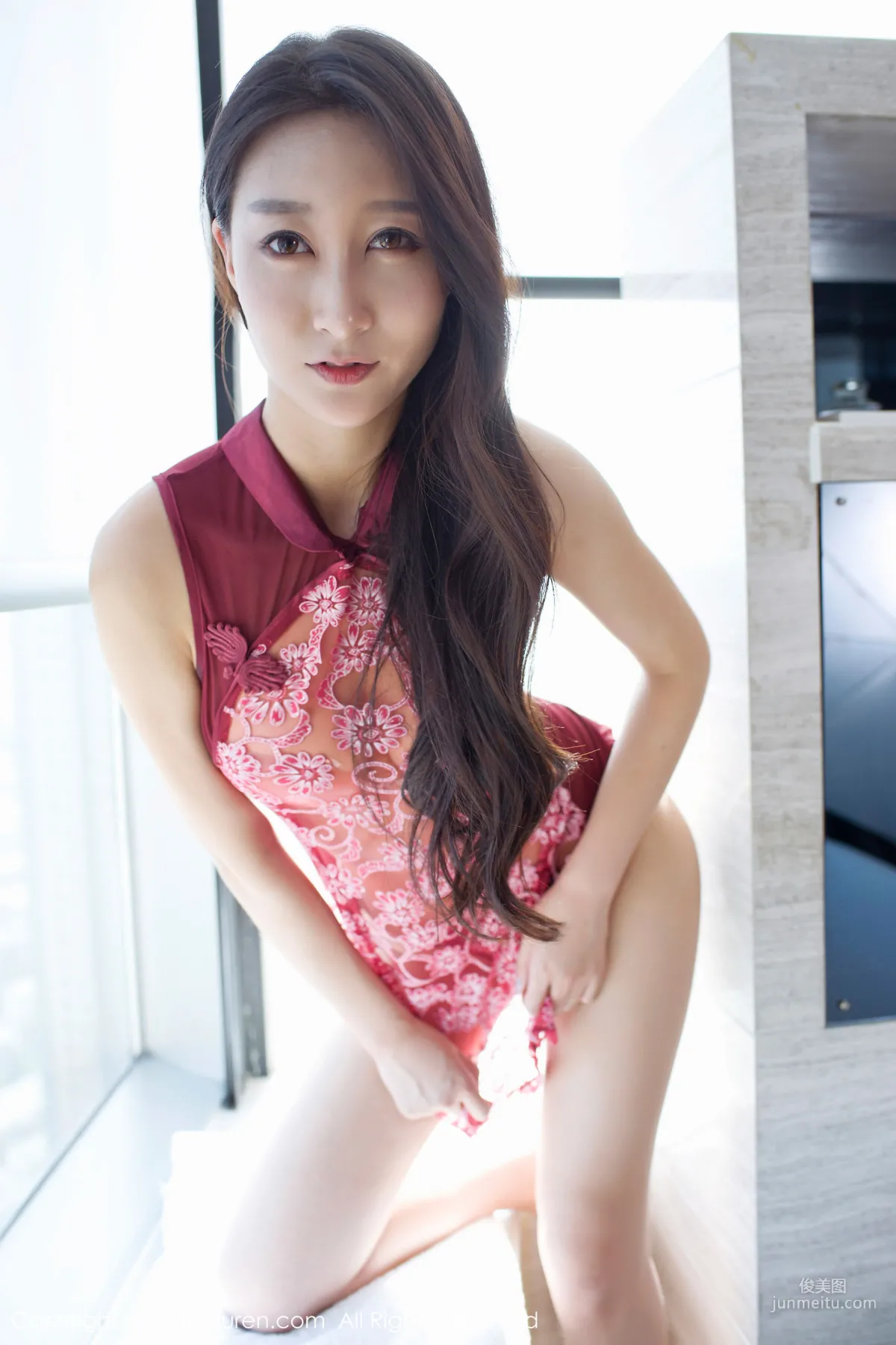 Zhao Xier, 178CM Tall Top-Quality Flesh-Colored Stockings and Beautiful Legs [XiuRen] No.918 Photo Set photo 29