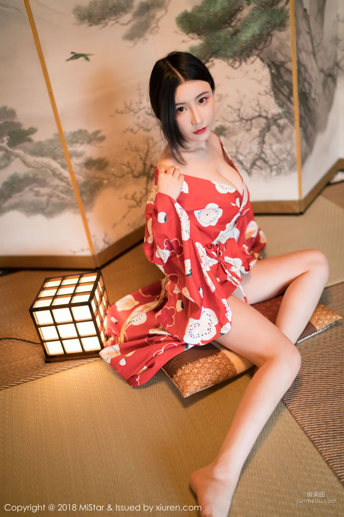 Xie Zhixin Sindy, Gorgeous Red Kimono [MiStar] VOL.210 Photo Set photo 3