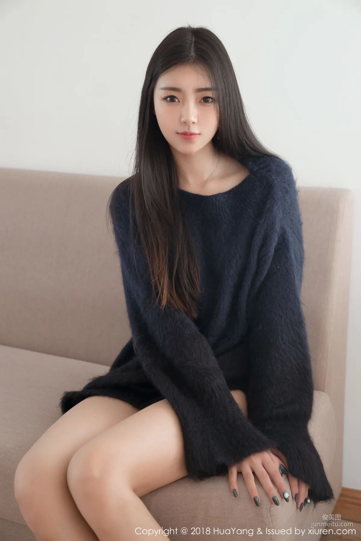 可樂Vicky《毛衣+白襯衫》 [花漾HuaYang] Vol.027 寫真集 10