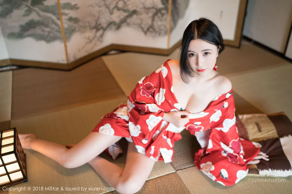 Xie Zhixin Sindy, Gorgeous Red Kimono [MiStar] VOL.210 Photo Set photo 16