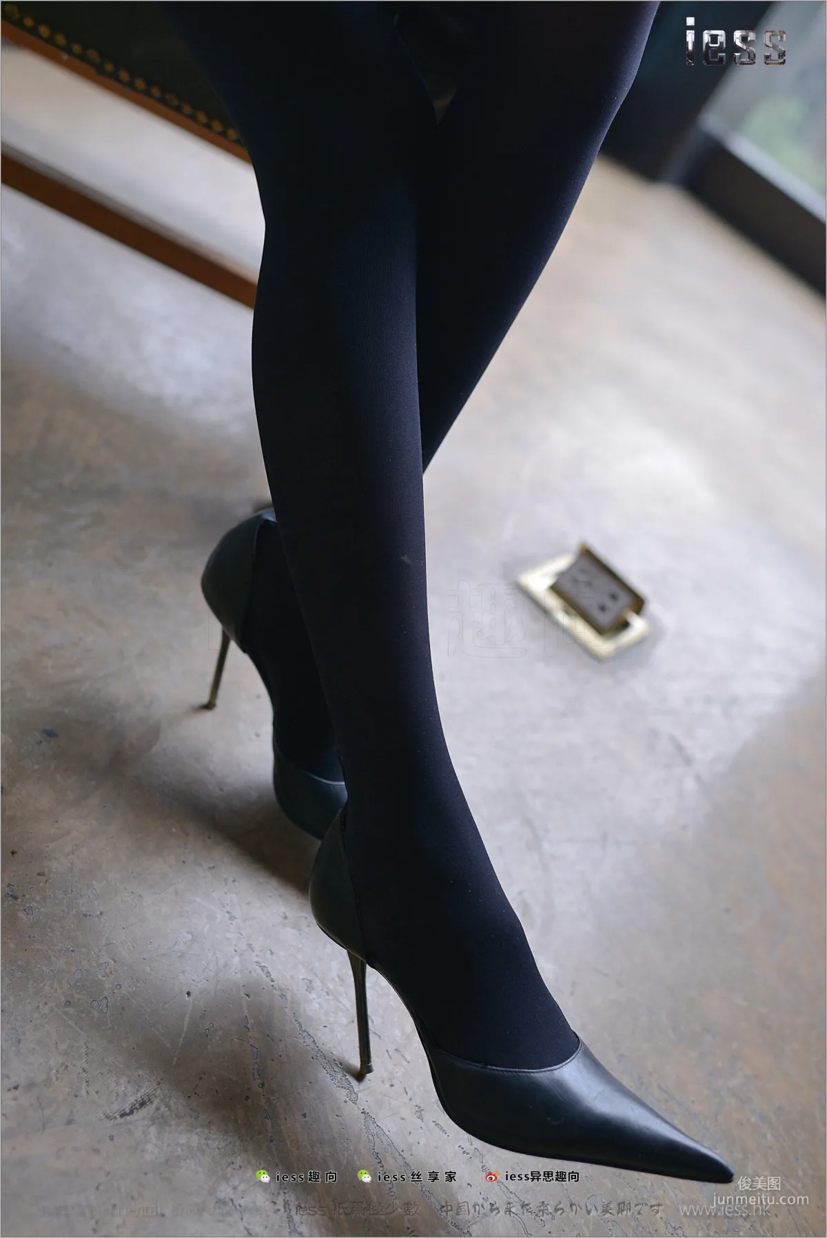 Ruo Qi "50D Thick Black Stockings and Super Pointed High Heels" [IESS] Stocking Feet Bento 195 Photo Set photo 16