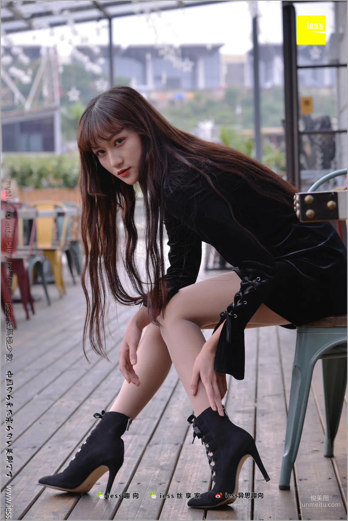 Xiao Xiao, Looks Are Justice [IESS] Silk Stockings Bento 199 Photo Set photo 80