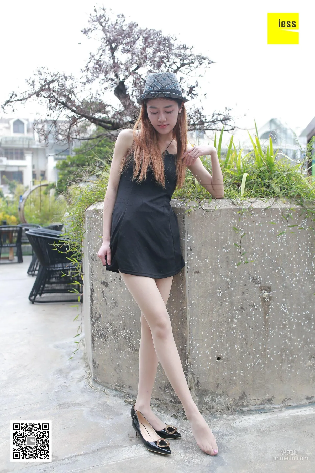 Jing Jing, Slip Dress and Flesh-Colored Stockings [IESS] Silk Enjoyer 164 Photo Set photo 85