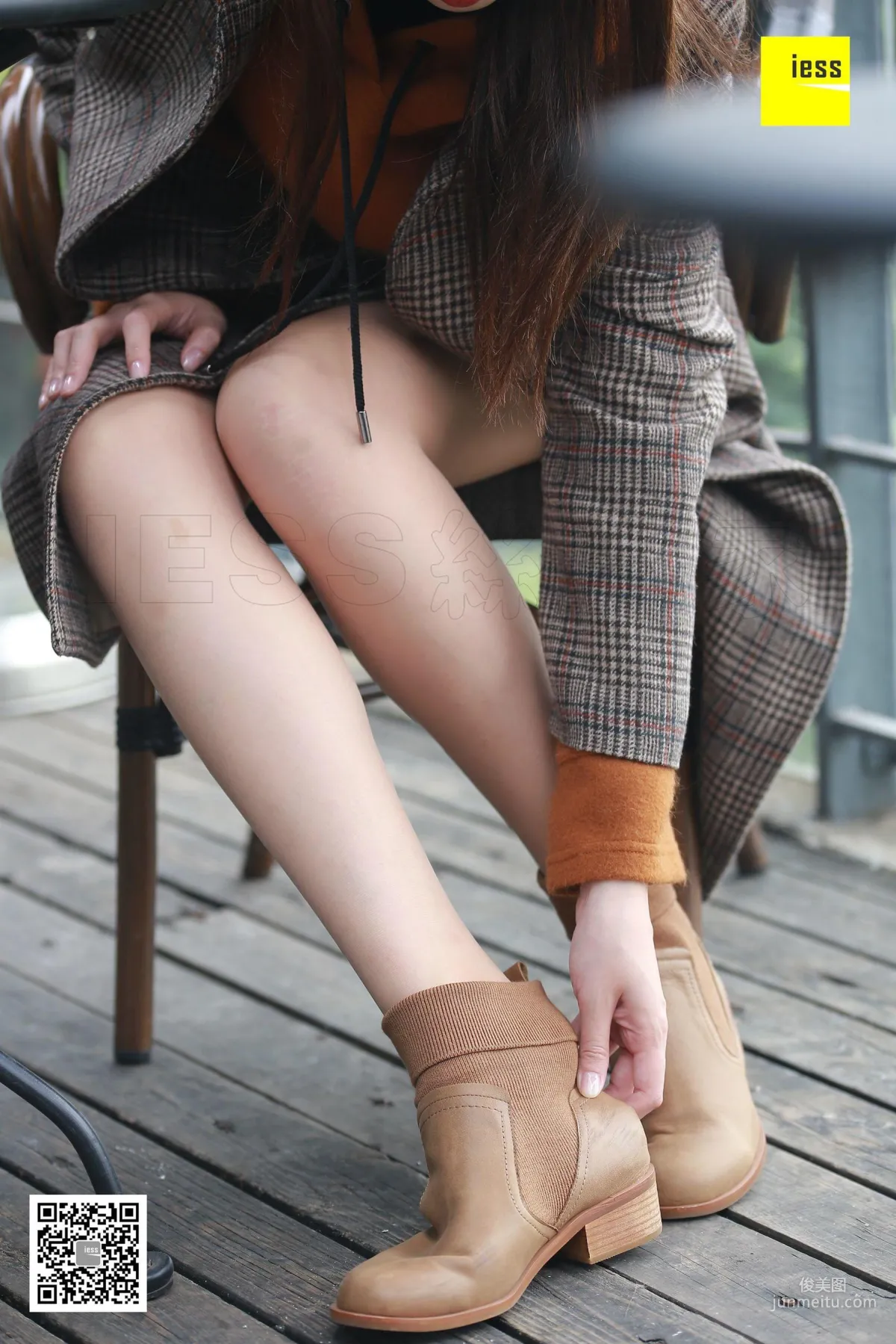 Zi Zi, Domineering Ankle Boots and Flesh-Colored Stockings [IESS] Silk Enjoyer 168 Photo Set photo 20