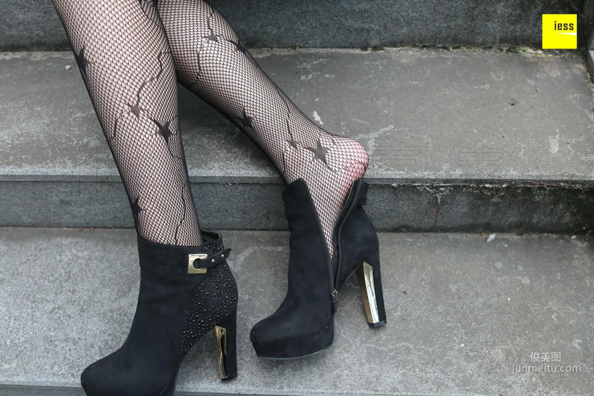 Zi Zi "Star Fishnet Stockings and Ankle Boots" [IESS] Silk Enjoyer 158 Photo Set photo 16