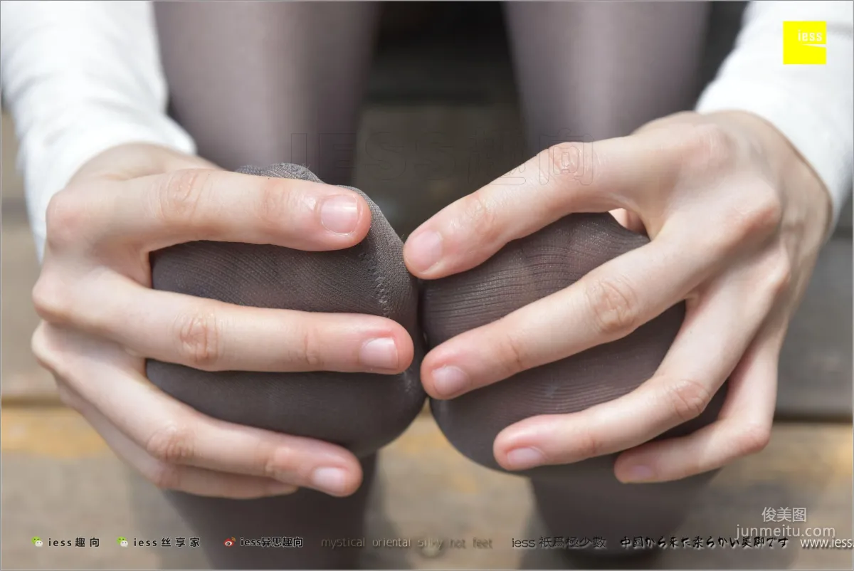 Zhao Laoshi, Zhao Laoshi's Metallic Gray Sheshen [IESS] Silk Stockings Bento 198 Photo Set photo 15