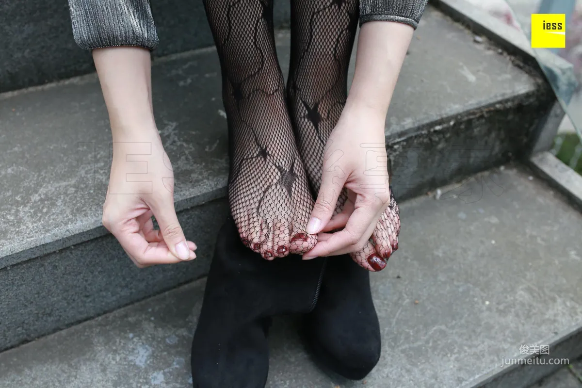Zi Zi "Star Fishnet Stockings and Ankle Boots" [IESS] Silk Enjoyer 158 Photo Set photo 32