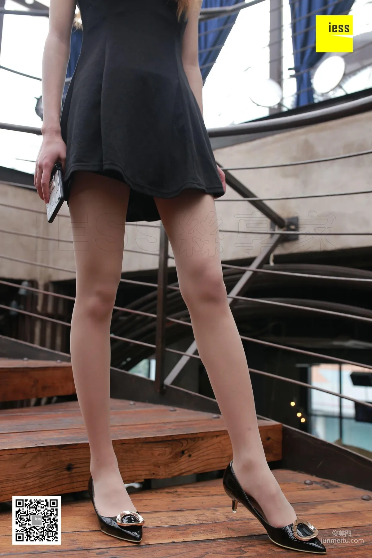 Jing Jing, Slip Dress and Flesh-Colored Stockings [IESS] Silk Enjoyer 164 Photo Set photo 45