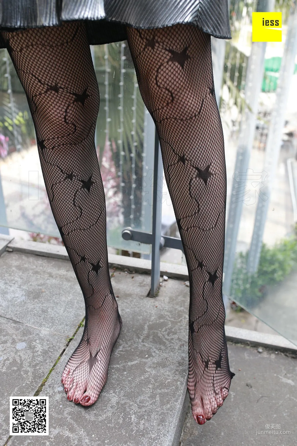 Zi Zi "Star Fishnet Stockings and Ankle Boots" [IESS] Silk Enjoyer 158 Photo Set photo 57