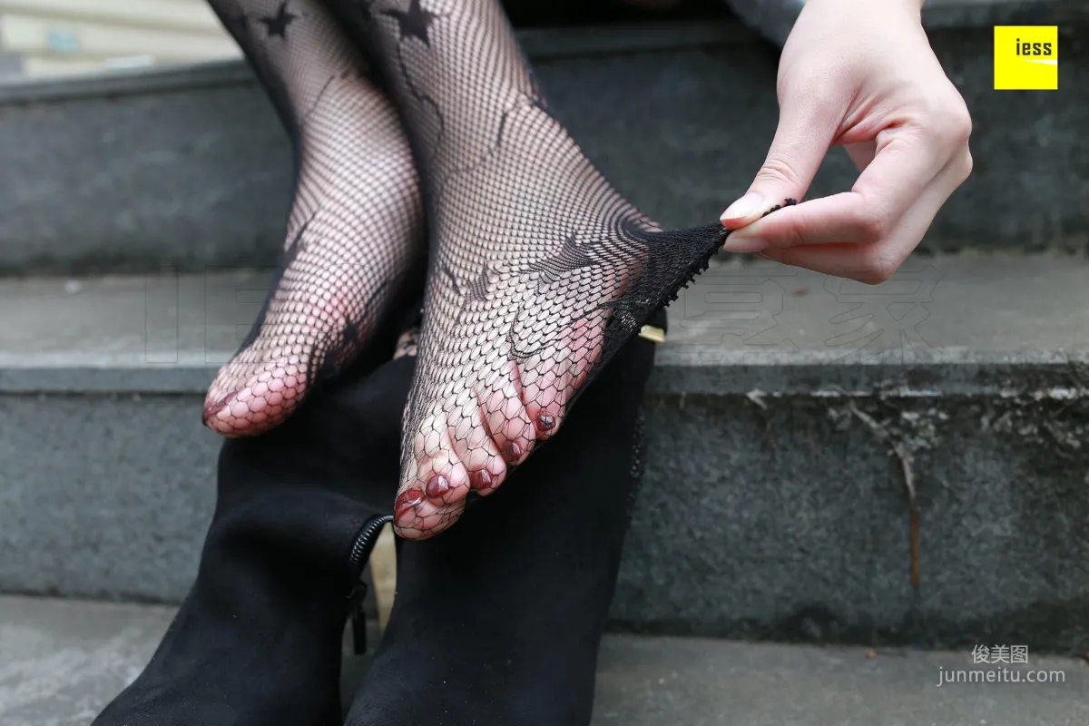 Zi Zi "Star Fishnet Stockings and Ankle Boots" [IESS] Silk Enjoyer 158 Photo Set photo 26