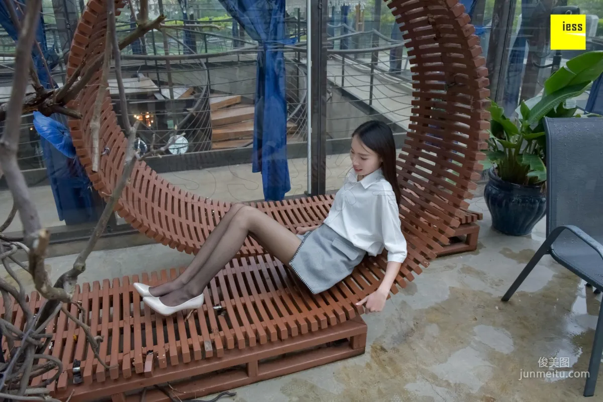 Yong Ying, Black Stockings After the Rain [IESS] Silk Enjoyer 160, Photo Set photo 16