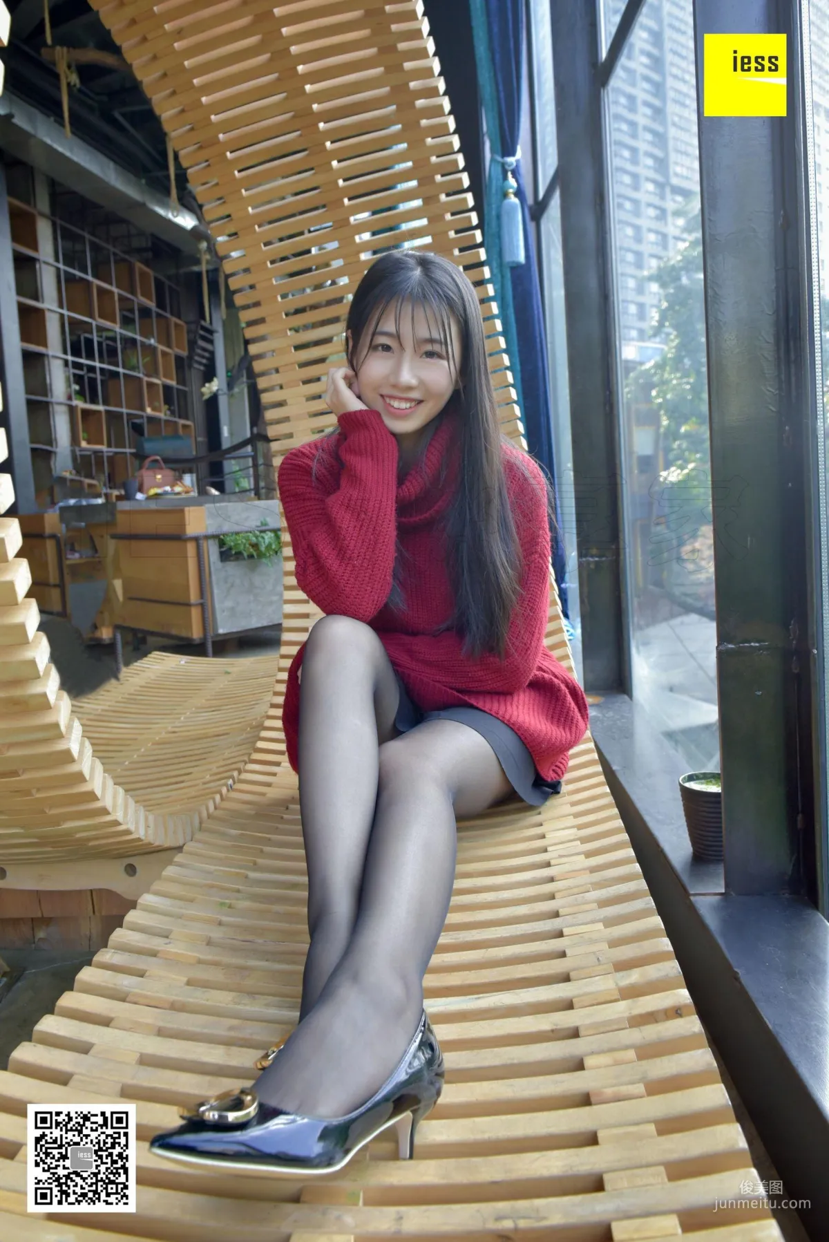 Jia Zhen, Plump and Fleshy Black Stockings [IESS] Silk Enjoyer 183 Photo Set photo 36