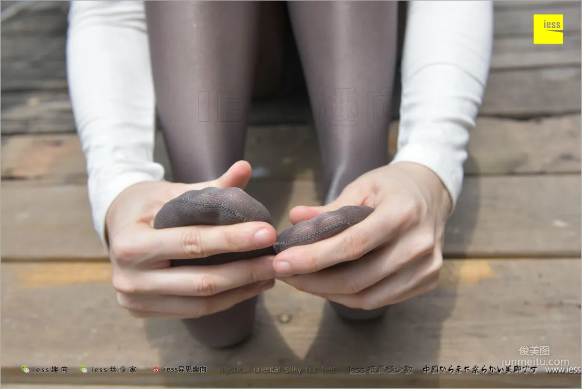 Zhao Laoshi, Zhao Laoshi's Metallic Gray Sheshen [IESS] Silk Stockings Bento 198 Photo Set photo 14