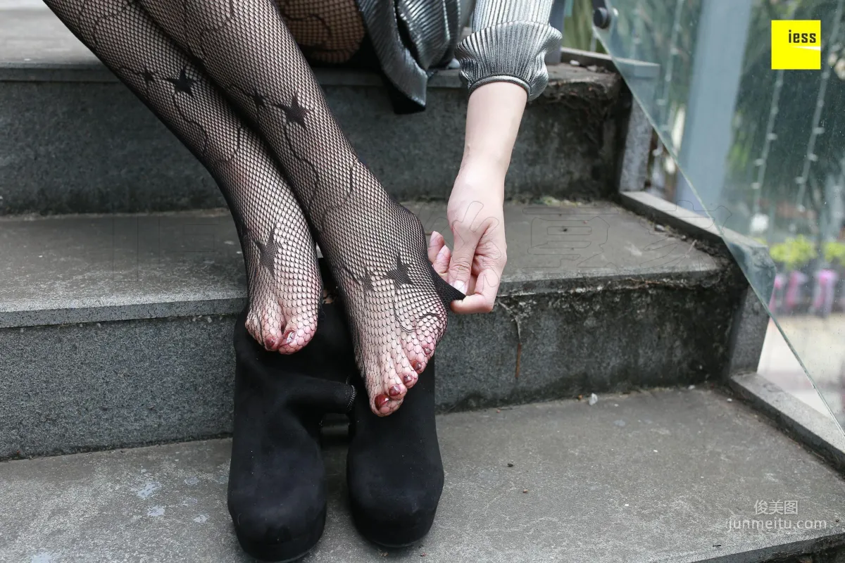 Zi Zi "Star Fishnet Stockings and Ankle Boots" [IESS] Silk Enjoyer 158 Photo Set photo 24