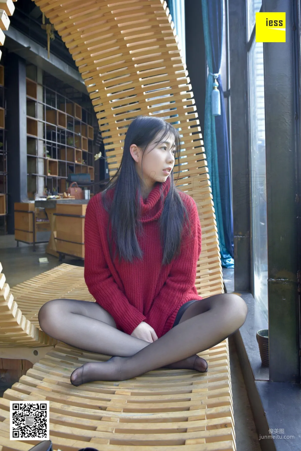 Jia Zhen, Plump and Fleshy Black Stockings [IESS] Silk Enjoyer 183 Photo Set photo 77