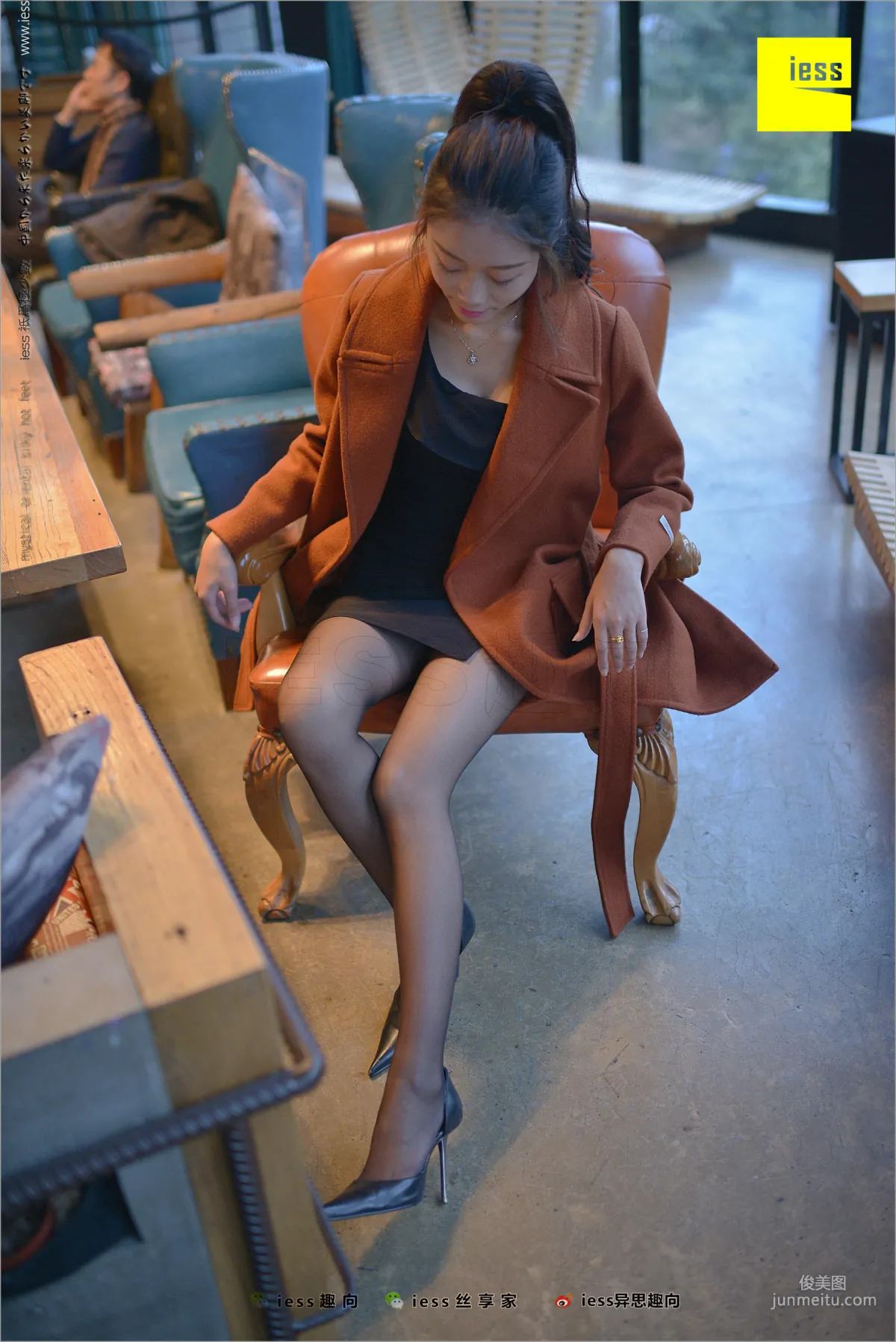 Xiaohei Meijing Jing Black Girl's Black Stockings Beautiful Legs [IESS] Silk Feet Bento 209 Photo Set photo 61