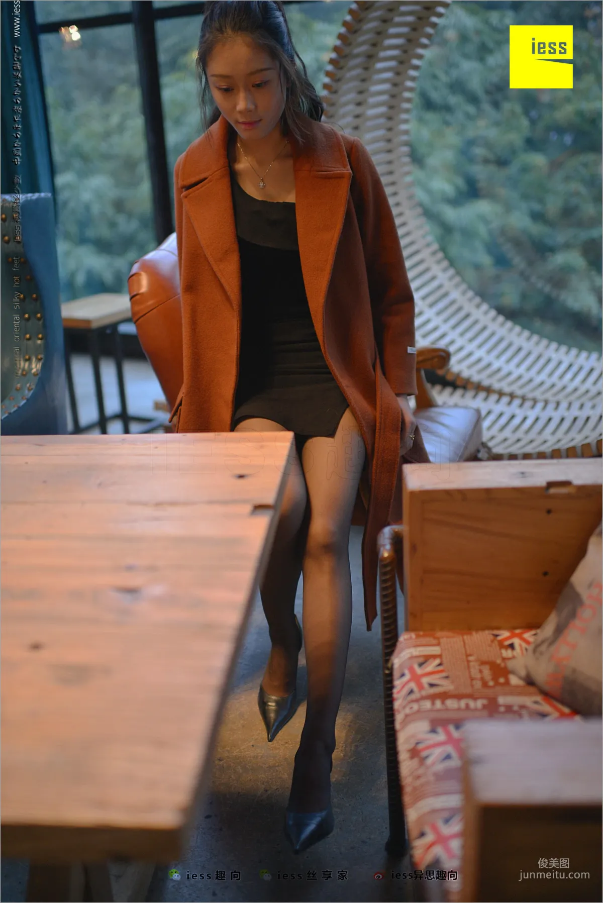 Xiaohei Meijing Jing Black Girl's Black Stockings Beautiful Legs [IESS] Silk Feet Bento 209 Photo Set photo 66