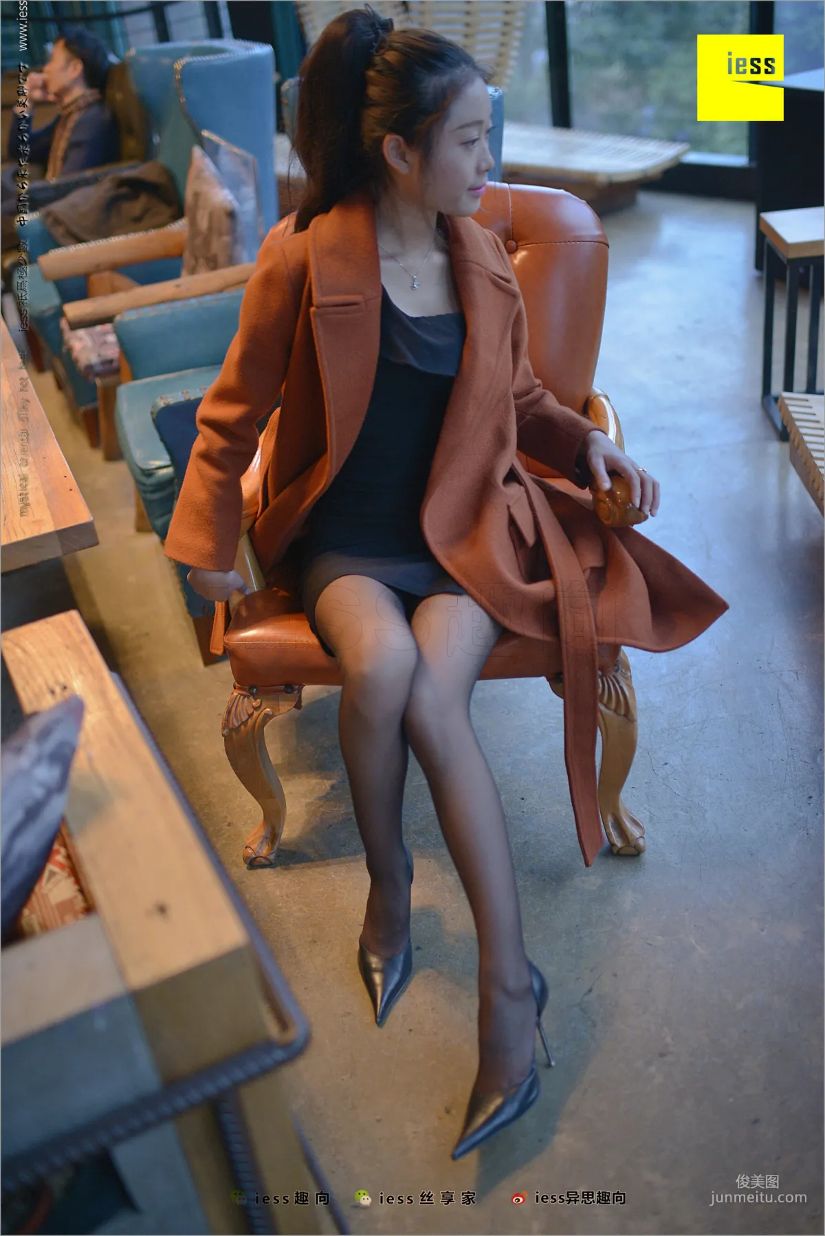 Xiaohei Meijing Jing Black Girl's Black Stockings Beautiful Legs [IESS] Silk Feet Bento 209 Photo Set photo 63
